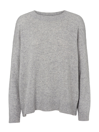 Basic Apparel Lise O-Neck Light grey melange